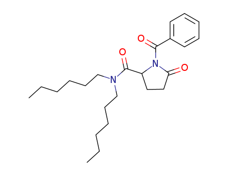 2-Pyrrolidinecarboxamide,1-benzoyl-N,N-dihexyl-5-oxo-, (S)- (9CI)