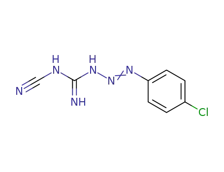 Molecular Structure of 3713-20-0 (<i>N</i>-(4-chloro-phenylazo)-<i>N</i>'-cyano-guanidine)