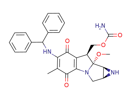 Molecular Structure of 110971-78-3 (7-<(diphenylmethyl)amino>-9a-methoxymitosane)