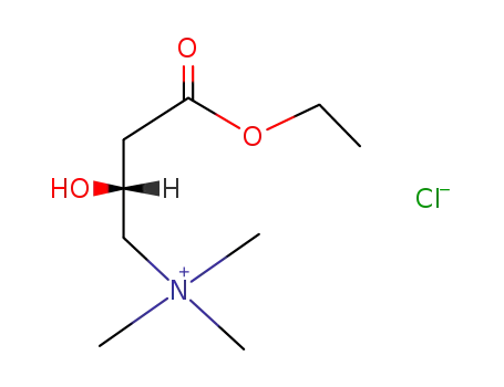 Molecular Structure of 40915-13-7 ((<i>R</i>)-(3-ethoxycarbonyl-2-hydroxy-propyl)-trimethyl-ammonium; chloride)