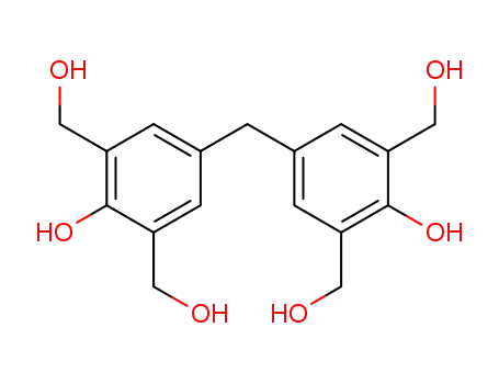 Molecular Structure of 13653-12-8 (4,4'-methylenebis[2,6-bis(hydroxymethyl)phenol])
