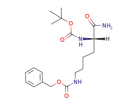 Molecular Structure of 55592-81-9 (N<sup>ε</sup>-(benzyloxycarbonyl)-N<sup>α</sup>-(tert-butoxycarbonyl)-L-lysinamide)
