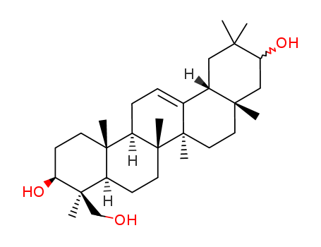 96820-47-2,Olean-12-ene-3,21,23-triol,(3â,4â,21â)- ,(4aR)-3t,10ξ-Dihydroxy-4c,6at,6bc,8at,11,11,14bt-heptamethyl-4t-hydroxymethyl-(4arH,12atH,14acH)-Δ12b-eicosahydro-picen;Oleanen-(12)-triol-(3β,21ξ,24);