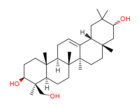 Molecular Structure of 96820-47-2 (Olean-12-ene-3,21,23-triol,(3â,4â,21â)- )