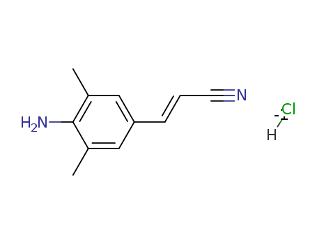 (E)-3-(4-amino-3,5-dimethylphenyl)acrylonitrile hydrochloride