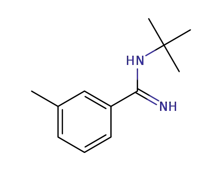 Molecular Structure of 1321176-77-5 (N-tert-butyl-3-methylbenzenecarboximidamide)