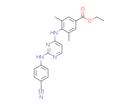 4-[2-(4-cyanophenylamino)pyrimidin-4-ylamino]-3,5-dimethylbenzoic acid ethyl ester