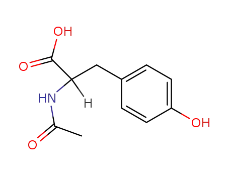 Molecular Structure of 2901-77-1 (N-Acetyl-DL-tyrosine)