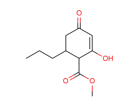 2-Cyclohexene-1-carboxylic acid, 2-hydroxy-4-oxo-6-propyl-, methyl
ester
