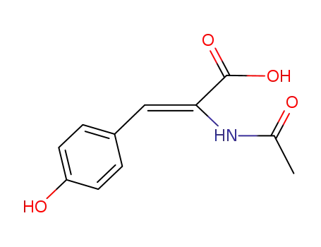 Molecular Structure of 64896-33-9 (2-ACETYL-3-(4-HYDROXYLPHENYL)-ACRYLICACID)
