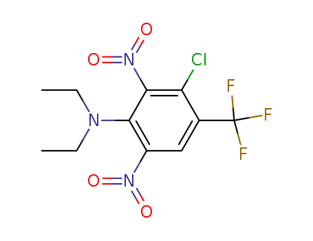 Molecular Structure of 36438-51-4 (3-chloro-N,N-diethyl-2,6-dinitro-4-(trifluoromethyl)aniline)