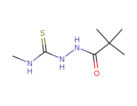 Propanoic acid,2,2-dimethyl-, 2-[(methylamino)thioxomethyl]hydrazide