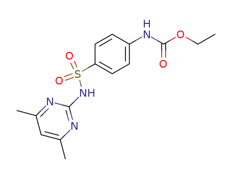 Molecular Structure of 50910-49-1 ([4-(4,6-dimethyl-pyrimidin-2-ylsulfamoyl)-phenyl]-carbamic acid ethyl ester)