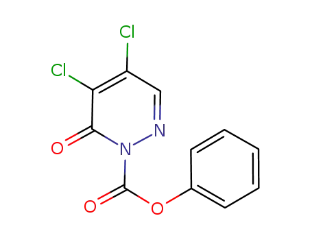 Molecular Structure of 1202680-24-7 (phenyl 4,5-dichloro-6-oxopyridazine-1(6H)-carboxylate)