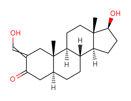 5.alpha.-Androstan-3-one, 17.beta.-hydroxy-2-(hydroxymethylene)- cas  4033-95-8