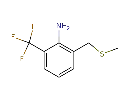 Molecular Structure of 88301-96-6 (2-AMINO-3-(METHYLTHIOMETHYL)BENZOTRIFLUORIDE)