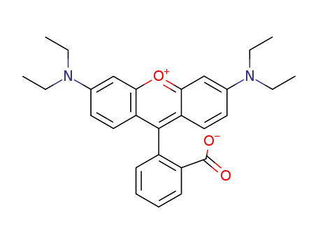 Molecular Structure of 3375-25-5 (9-(2-carboxylatophenyl)-3,6-bis(diethylamino)xanthylium)