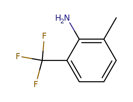 Molecular Structure of 88301-98-8 (2-Methyl-6-(trifluoromethyl)aniline)