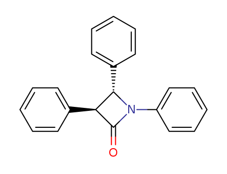 Molecular Structure of 16141-50-7 (2-Azetidinone, 1,3,4-triphenyl-, cis-)