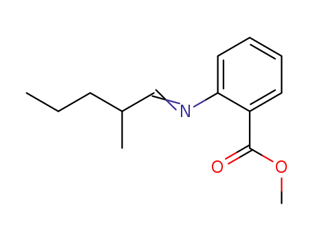Molecular Structure of 50607-64-2 (METHYL 2-METHYLPENTYLIDENE ANTHRANILATE)