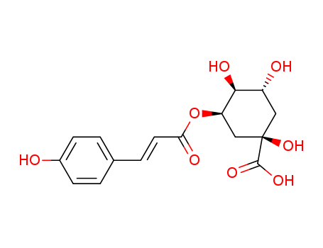 Cyclohexanecarboxylic acid,
1,3,4-trihydroxy-5-[[(2E)-3-(4-hydroxyphenyl)-1-oxo-2-propenyl]oxy]-,
(1R,3R,4S,5R)-(87099-71-6)