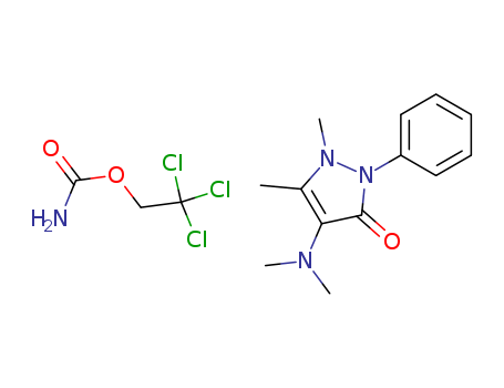 4-(DIMETHYLAMINO)-1,2-DIHYDRO-1,5-DIMETHYL-2-PHENYL-3H-PYRAZOL-3-ONE 2,2,2-TRICHLOROETHYL CARBAMATE