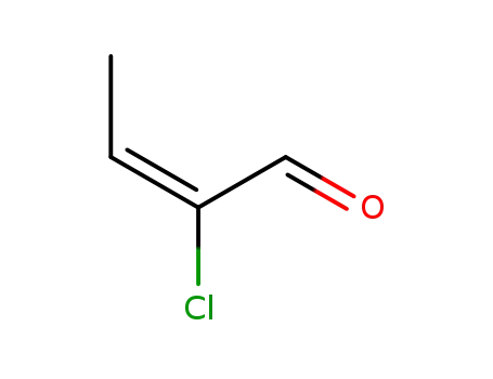 Molecular Structure of 55947-16-5 (2-Butenal, 2-chloro-, (E)-)