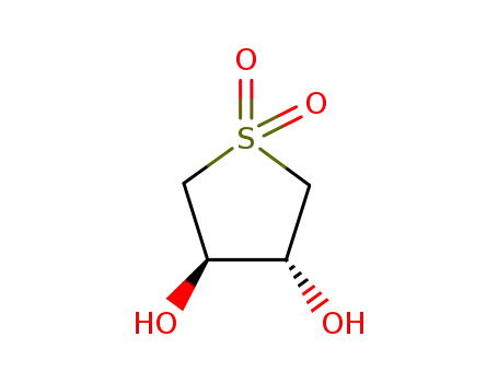 Molecular Structure of 14176-47-7 (trans-tetrahydrothiophene-3,4-diol 1,1-dioxide)