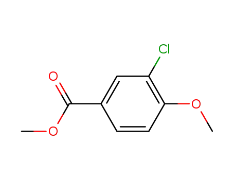Molecular Structure of 37908-98-8 (METHYL 3-CHLORO-4-METHOXYBENZOATE)