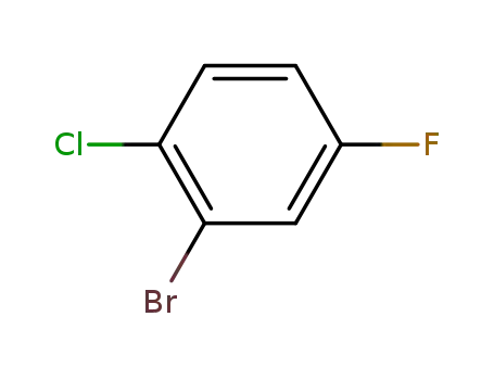 Molecular Structure of 201849-15-2 (2-Bromo-1-chloro-4-fluorobenzene)