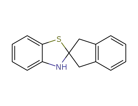 Molecular Structure of 100067-31-0 (2,3-Dihydro-1,3-benzothiazole<2-spiro-2'>indane)