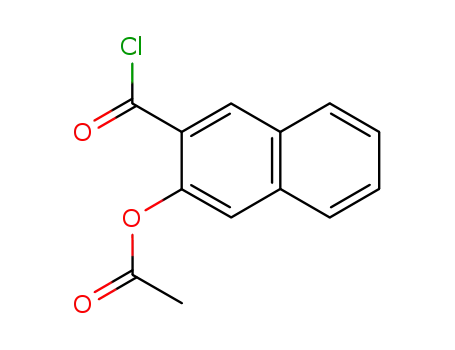 Molecular Structure of 53855-64-4 (3-acetoxy-2-naphthoyl chloride)