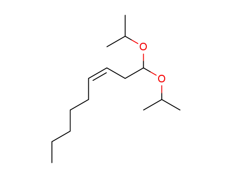 Molecular Structure of 120018-49-7 ((Z)-3-nonenal diisopropyl acetal)
