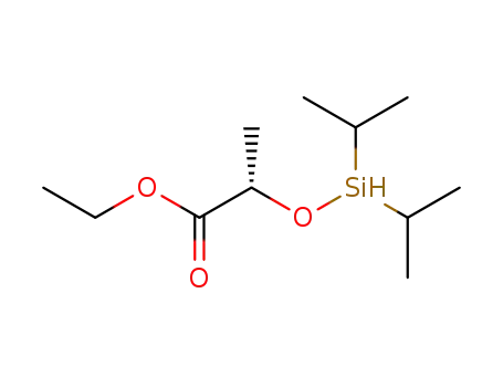 Molecular Structure of 799296-23-4 (ethyl (2S)-2-[(diisopropylsilyl)oxy]propanoate)