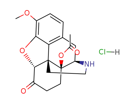 Molecular Structure of 70866-63-6 (14-O-Acetyl Noroxycodone Hydrochloride)