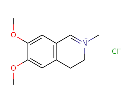 Molecular Structure of 553-28-6 (3,4-dihydro-6,7-dimethoxy-2-methylisoquinolinium chloride)