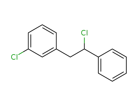Molecular Structure of 146736-38-1 (1-phenyl-1-chloro-2-(3-chlorophenyl)ethane)