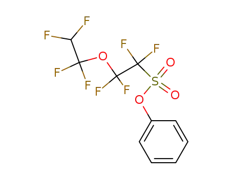 Molecular Structure of 105273-34-5 (Ethanesulfonic acid, 1,1,2,2-tetrafluoro-2-(1,1,2,2-tetrafluoroethoxy)-,
phenyl ester)