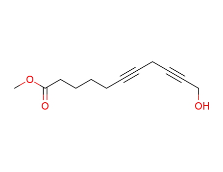 Molecular Structure of 209860-37-7 (methyl 11-hydroxyundeca-6,9-diynoate)