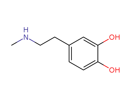 Molecular Structure of 501-15-5 (N-2-(3,4-dihydroxyphenyl)ethylmethylamine)