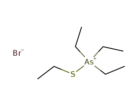 Molecular Structure of 33083-28-2 (Arsonium, triethyl(ethylthio)-, bromide)