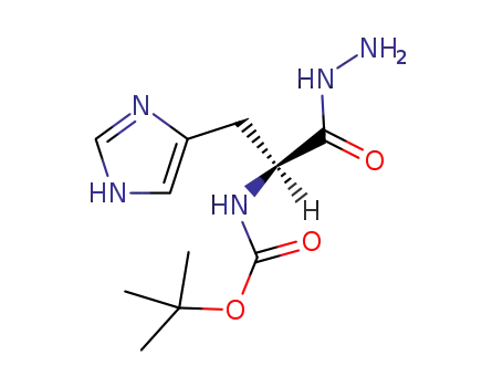 Molecular Structure of 42002-05-1 (BOC-HIS-NHNH2)