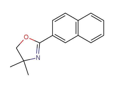 Molecular Structure of 109660-11-9 (4,4-dimethyl-2-(naphthalen-2-yl)-4,5-dihydrooxazole)