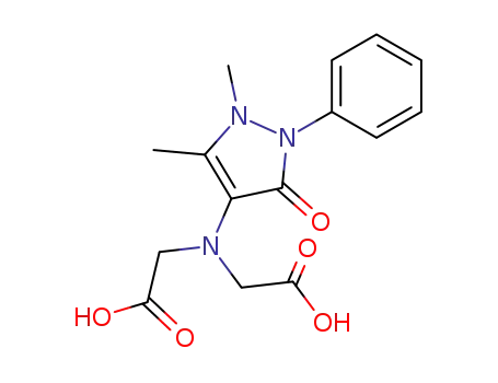 (1,5-dimethyl-3-oxo-2-phenyl-2,3-dihydro-1<i>H</i>-pyrazol-4-ylimino)-di-acetic acid