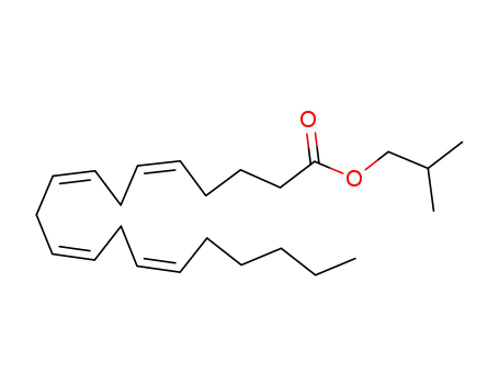Molecular Structure of 119520-63-7 ((5Z,8Z,11Z,14Z)-Icosa-5,8,11,14-tetraenoic acid isobutyl ester)