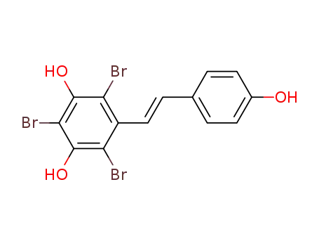 Molecular Structure of 1399502-89-6 ((E)-2,4,6-tribromo-3,5,4'-trihydroxystilbene)