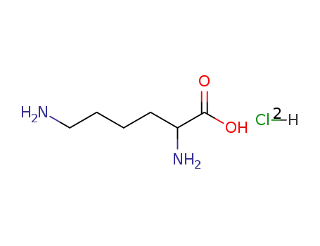 Molecular Structure of 617-68-5 (DL-Lysine dihydrochloride)