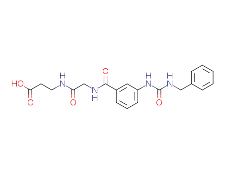 Molecular Structure of 188805-32-5 (N-[2-[[[3-[[[(phenylmethyl)amino]carbonyl]amino]phenyl]carbonyl]amino]acetyl]-β-alanine)