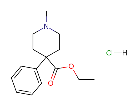 ethyl 1-methyl-4-phenyl-piperidine-4-carboxylate hydrochloride