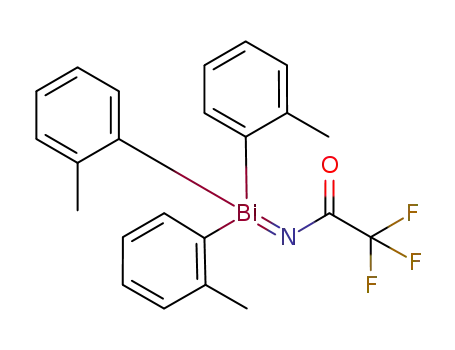 Molecular Structure of 233257-02-8 ([(trifluoroacetyl)imino]tris-(2-methylphenyl)-λ(5)-bismuthane)